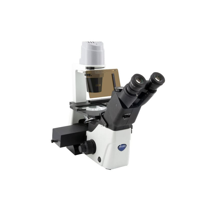 Microscop inversat IM-300LD4, FL, trino, invers, infinit, Plan, 100x-400x, 10x/22, Al/Dl, LED, 8W