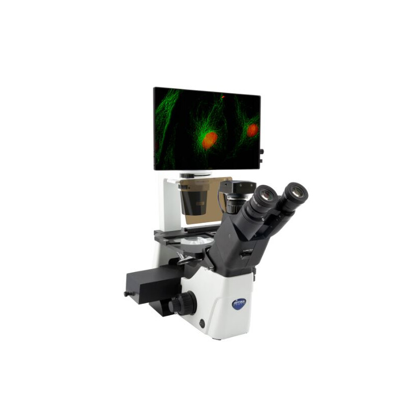 IM-300LD4D Microscop digital inversat cu fluorescență LED, 400x, IOS LWD PLAN F, 4 sloturi pentru set de filtre goale