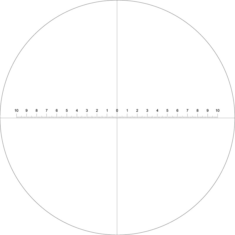 Levenhuk Lamelă de microscop pentru calibrarea lupe stereo CSS1
