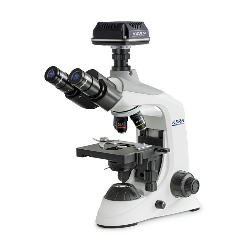 Kern Microscop digital, OBE 124C832, HF, digital, 1.25 Condensator, fix, USB 3.0, 40-400x, Dl, 3W LED, DIN, 5.1 MP