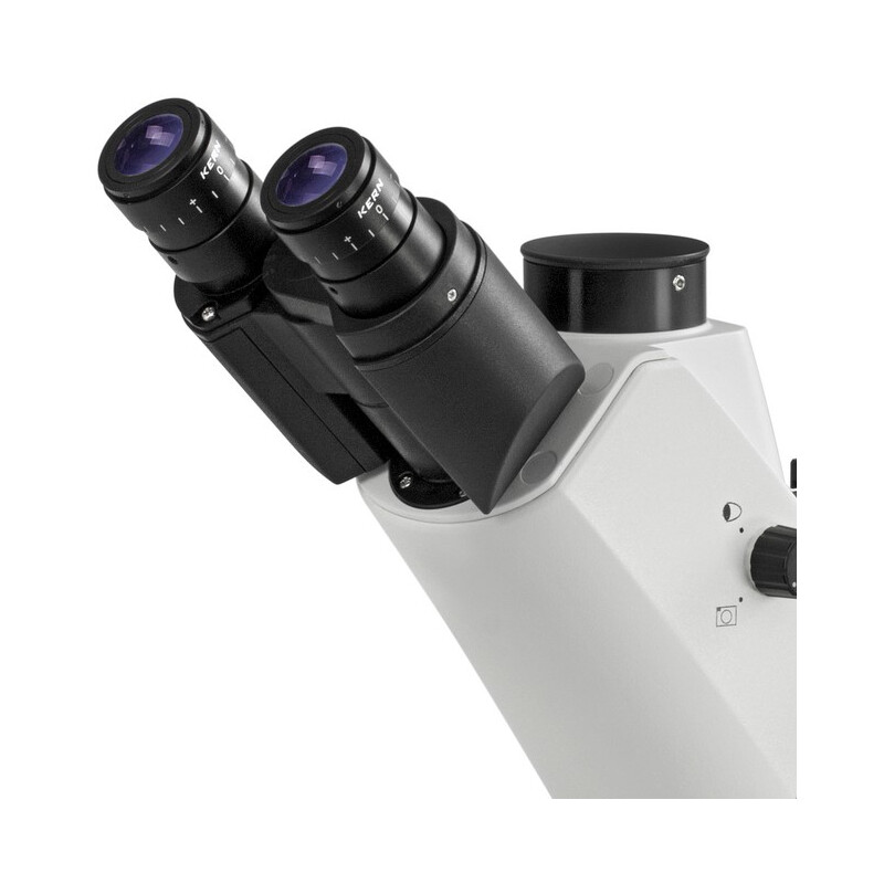 Kern Microscop inversat OCM 166, FL, PH, trino, invers, N.A. 0,3 Condensator fix, 10x-40x, 30W LED, Al, 100W HBO, Dl