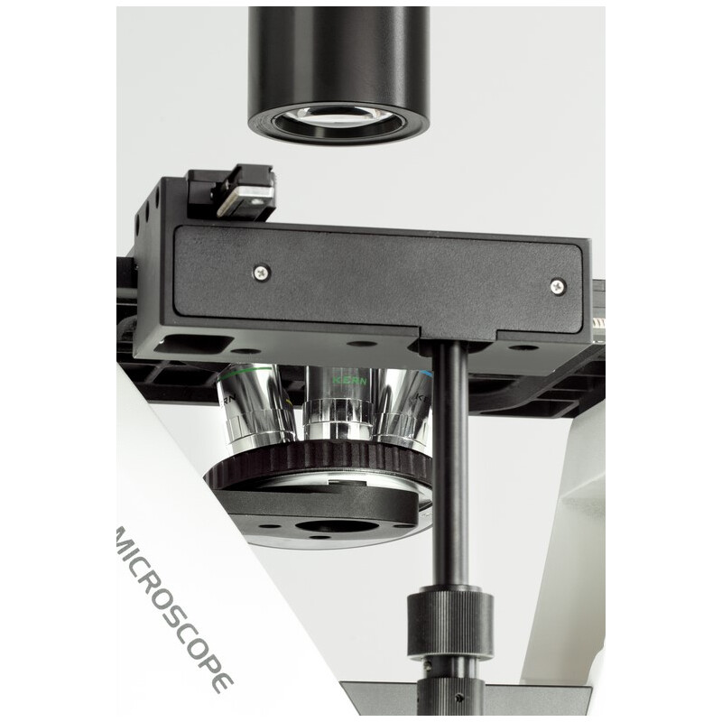 Kern Microscop inversat OCM 168, FL, PH, trino, Condensator N.A. 0,3 fix, 10x-40x, LED 5W, Al/Dl