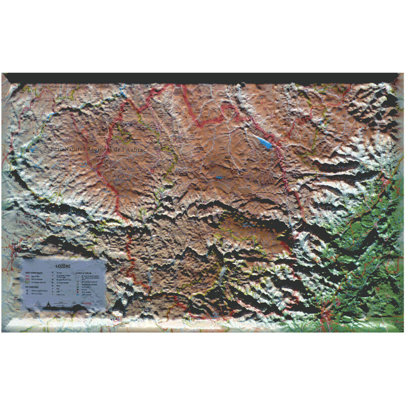 3Dmap Harta regionala de la Lozère