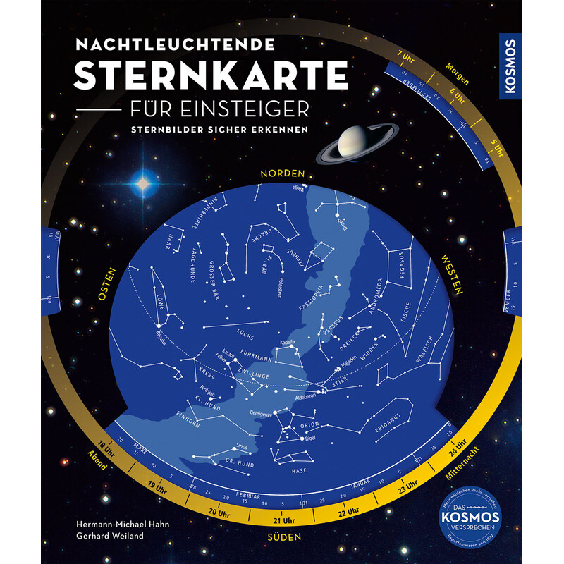Kosmos Verlag Harta stelară  fosforescentă pentru începători