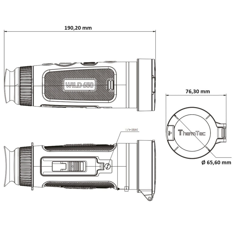 ThermTec Camera de termoviziune Wild 650