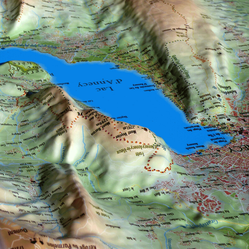 3Dmap Harta regionala Le Lac d'Annecy