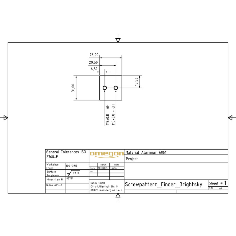 Omegon Binoclu Brightsky ED-APO 30x100 - 90° + husă