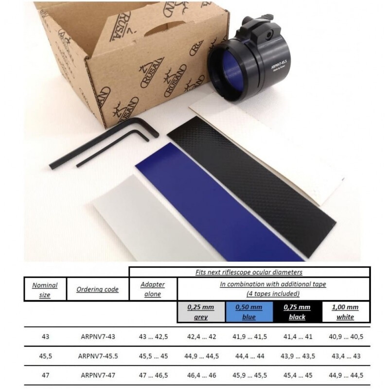 Rusan Adaptoare ARPNV pentru Pard A/V pentru ocular cu diametrul de 40,5-43mm
