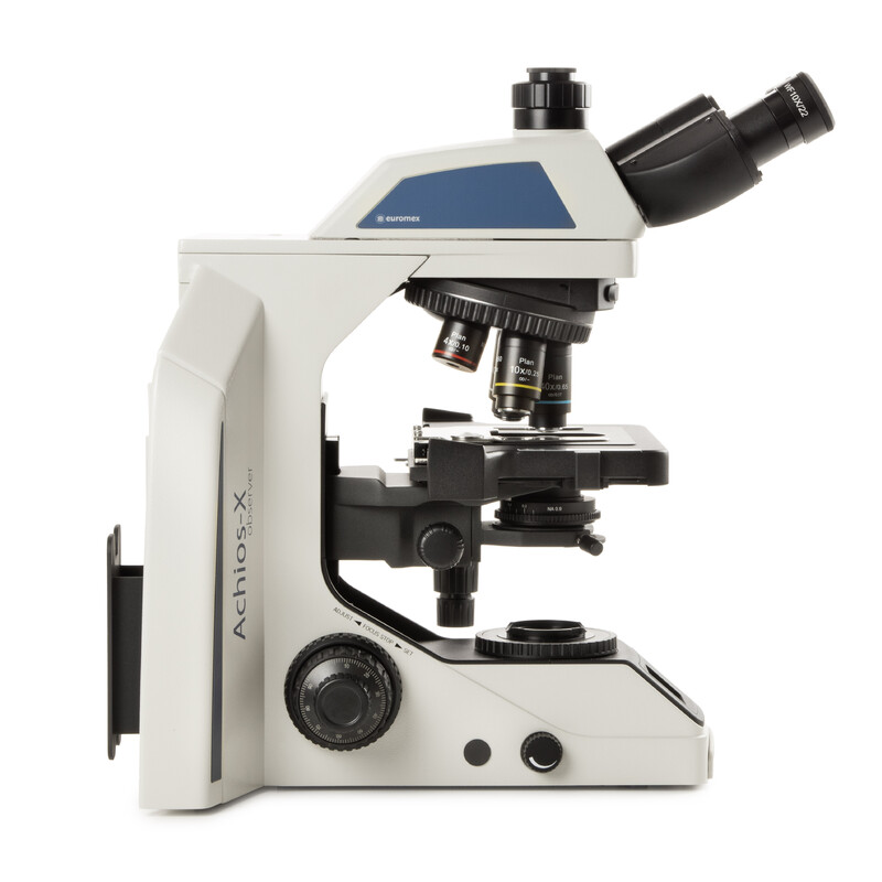 Euromex Microscop Observer Achios-X, AX.1053-PLi, trino, EWF 10x/22 mm, plan PLi 4/10/S40x IOS, 3 W NeoLED