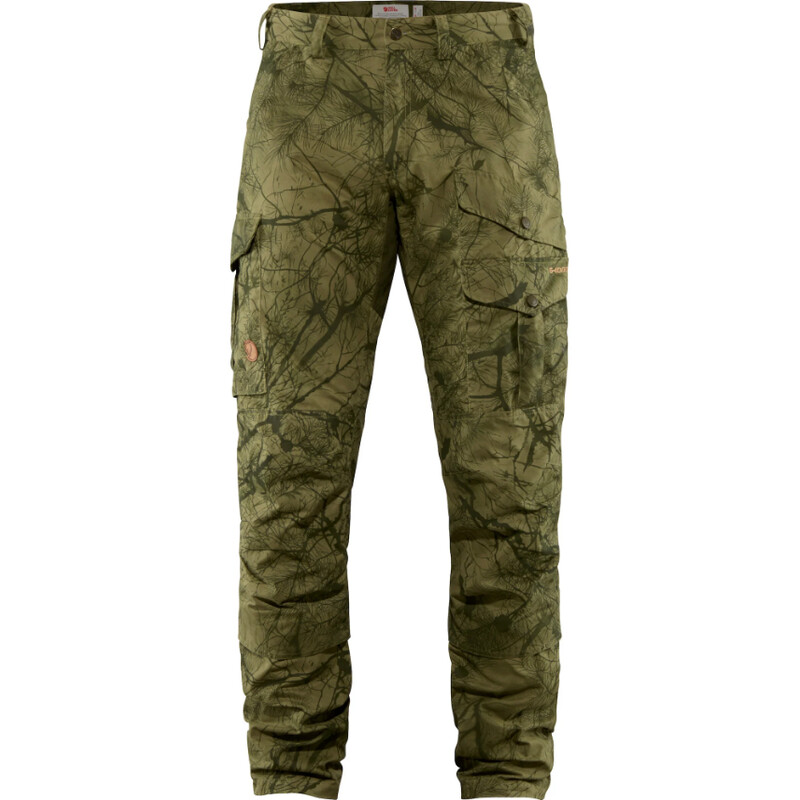 Fjällräven Pantaloni de vânătoare Barents Pro M, 626-662 Green Camo-Deep Forest, 50
