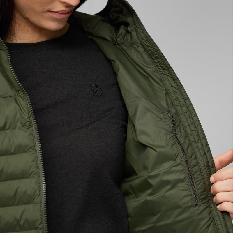 Fjällräven Hanorac Expedition Lätt Hoodie W, 662 Deep Forest, L
