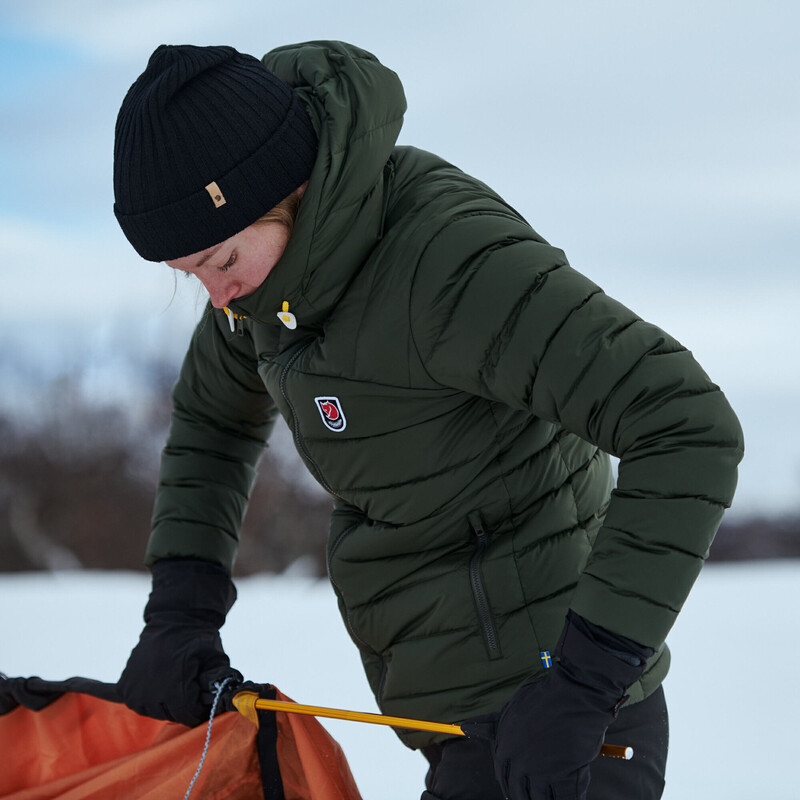 Fjällräven Expedition Pack Down Hoodie W, 662 Deep Forest, mărimea L