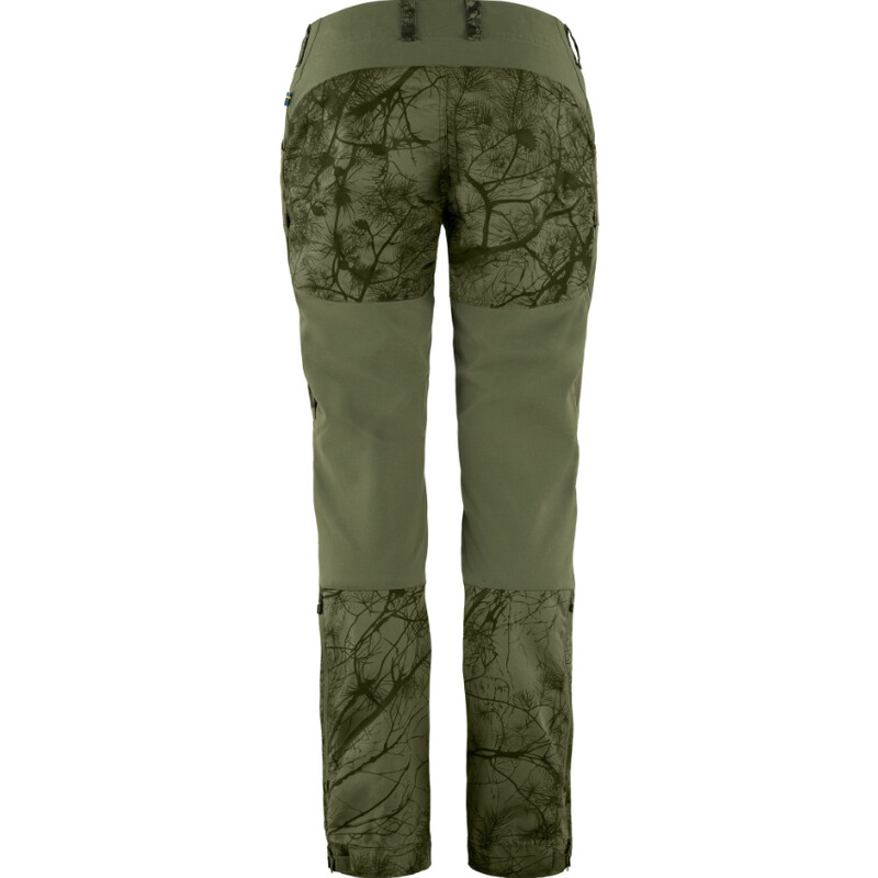 Fjällräven Pantaloni Keb W Reg, 626-625 Green Camo-Laurel Green, 42