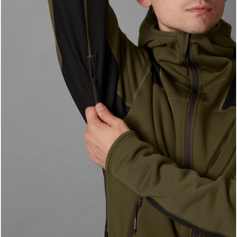 Härkila Hanorac fleece Deer Stalker , Willow green/Shadow brown mărimea L