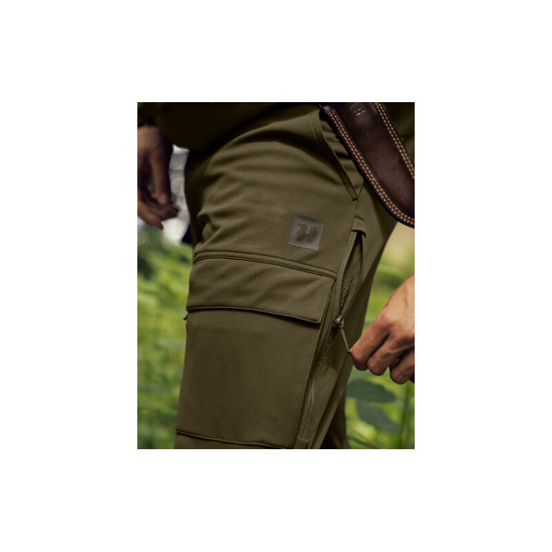 Härkila Pantaloni Deer Stalker Light, verde salcie/maro umbră mărimea 52
