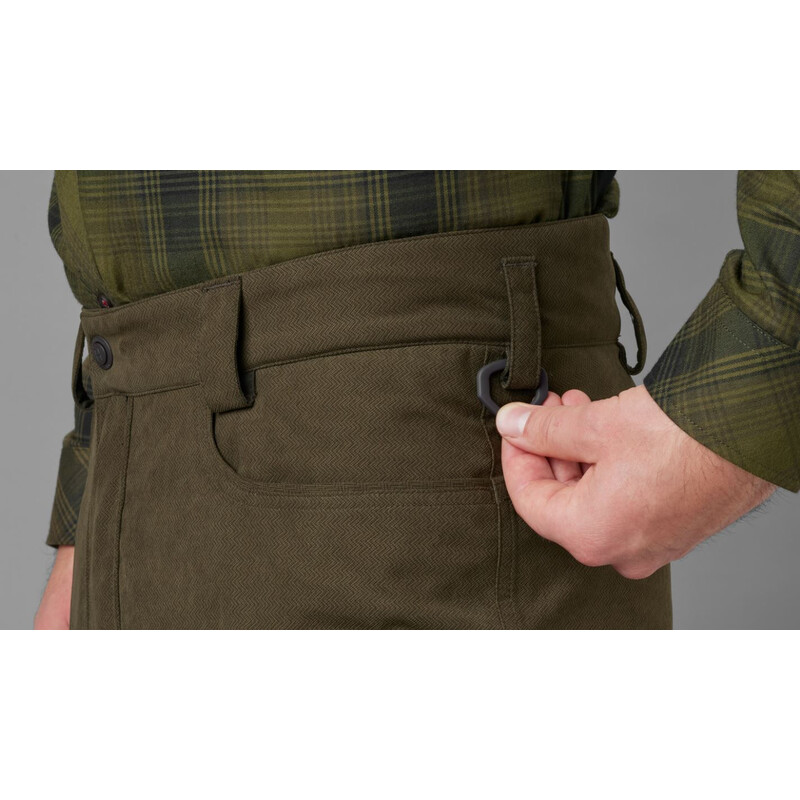 Härkila Pantaloni din piele Driven Hunter HWS, verde salcie/maro închis, mărimea 52