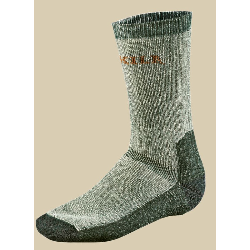 Härkila Șosete Expedition lungi, gri/verde, mărimea L