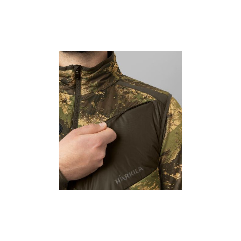 Härkila Vestă încălzită Camo, AXIS MSP®Verde pădure , mărimea M