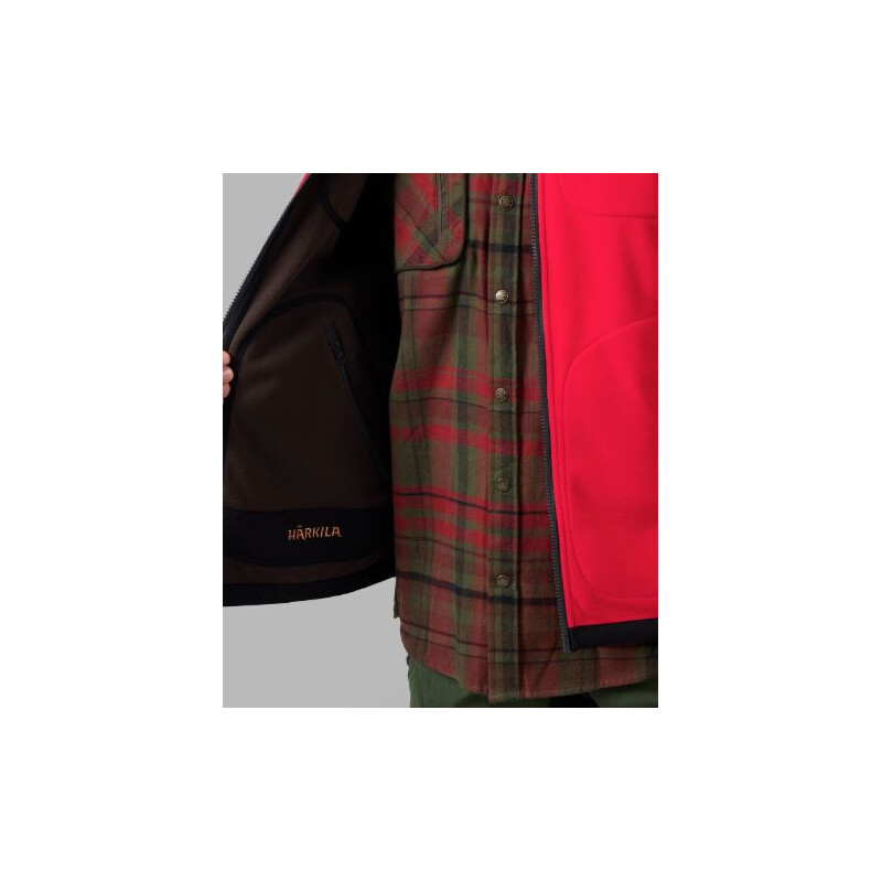 Härkila Veste din fleece Kamko, maro/roșu, mărimea XL