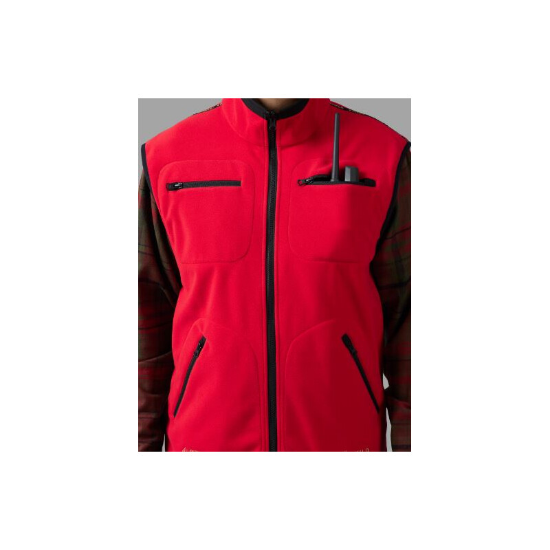 Härkila Veste din fleece Kamko, maro/roșu, mărimea M