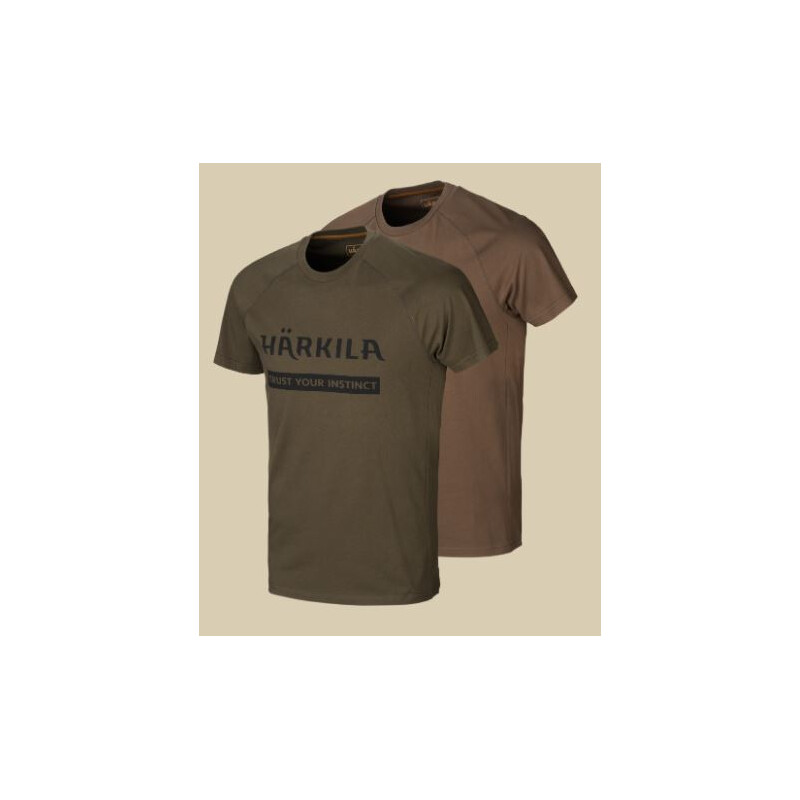Härkila Logo T-Shirt 2-pack ASDO mărimea M
