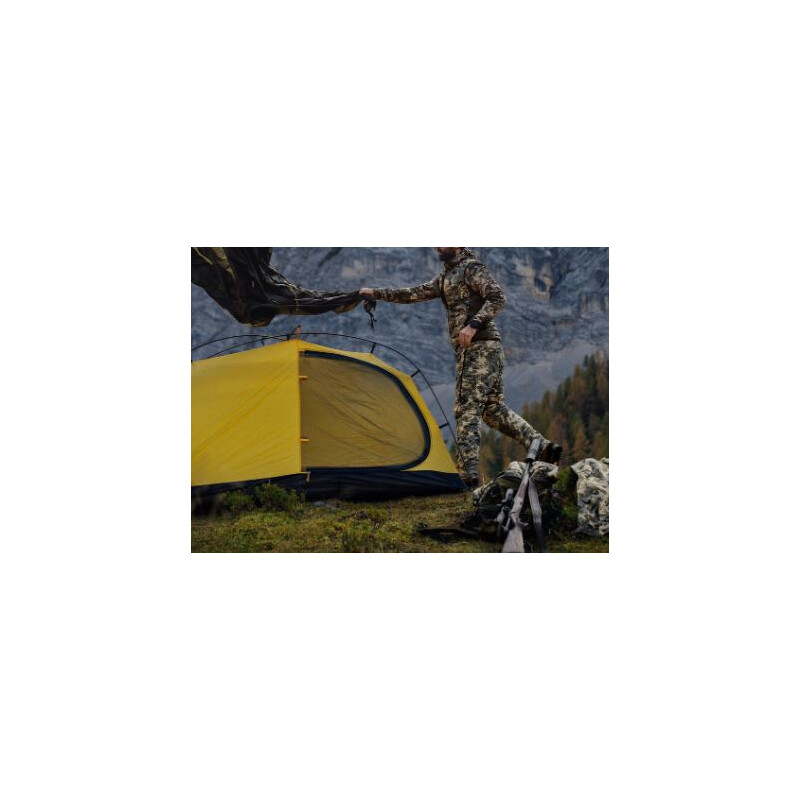 Härkila Mountain Hunter Expedition rev. jiletcă din puf AXIS MSP Mountain/maro închis, XL