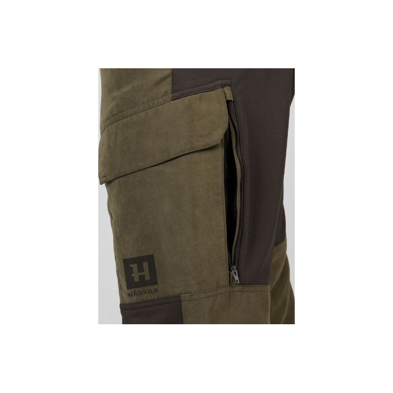 Härkila Pantaloni scandinavi , verde salcie/ maro închis, mărimea 50