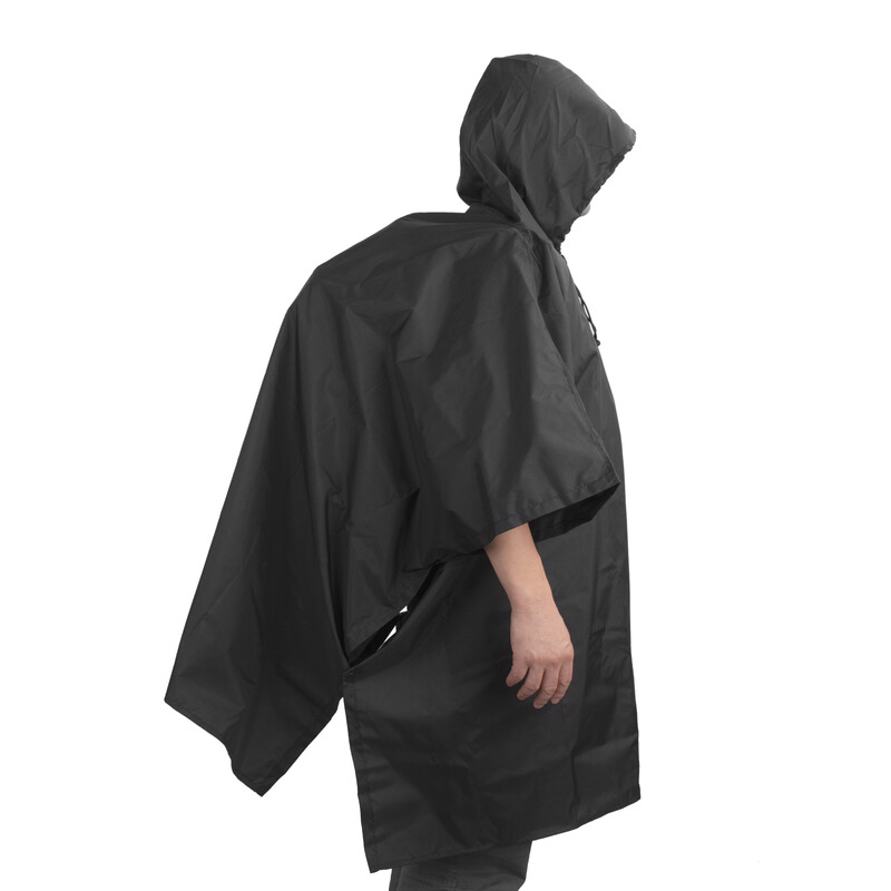 Summit-Creative Poncho de ploaie negru