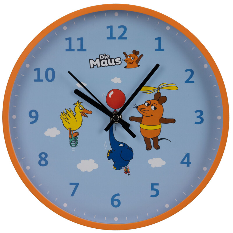 DieMaus Ceas de perete pentru copii albastru