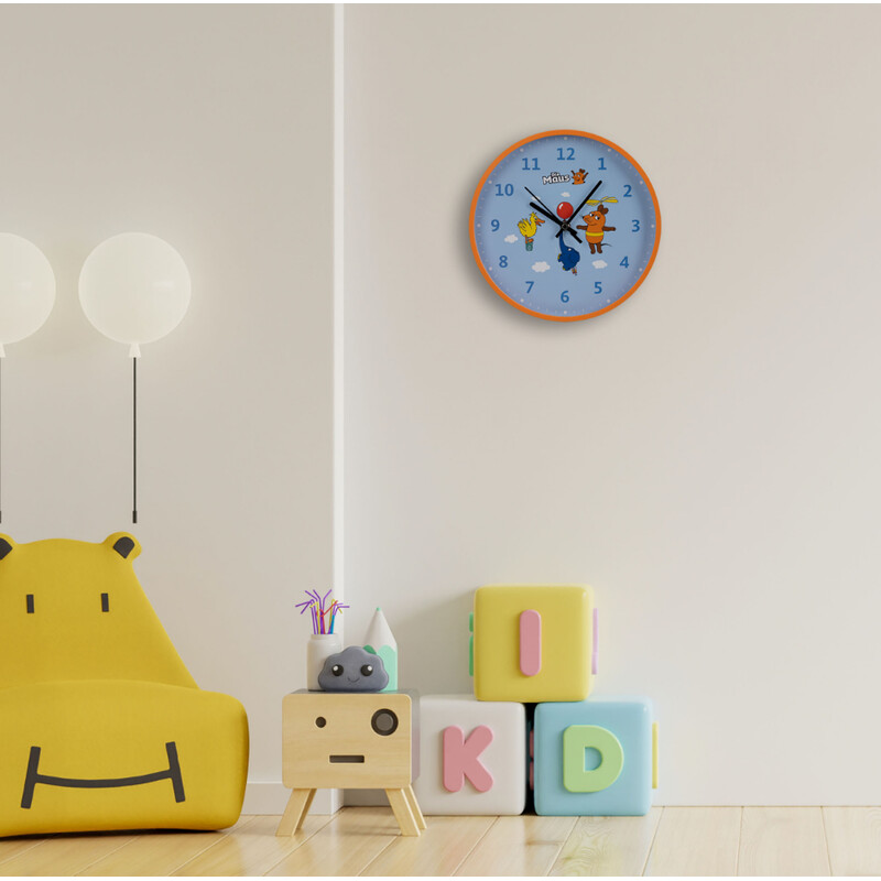 DieMaus Ceas de perete pentru copii albastru