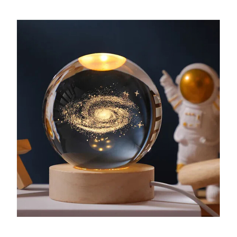 Creative Lighting Glob de cristal luminos cu Calea Lactee