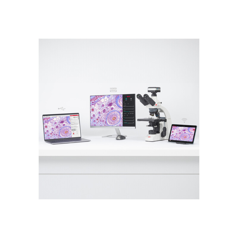 Motic Camera 4000X, color, 8MP, CMOS, 1/2.8, WiFi & USB, 1.45 µm