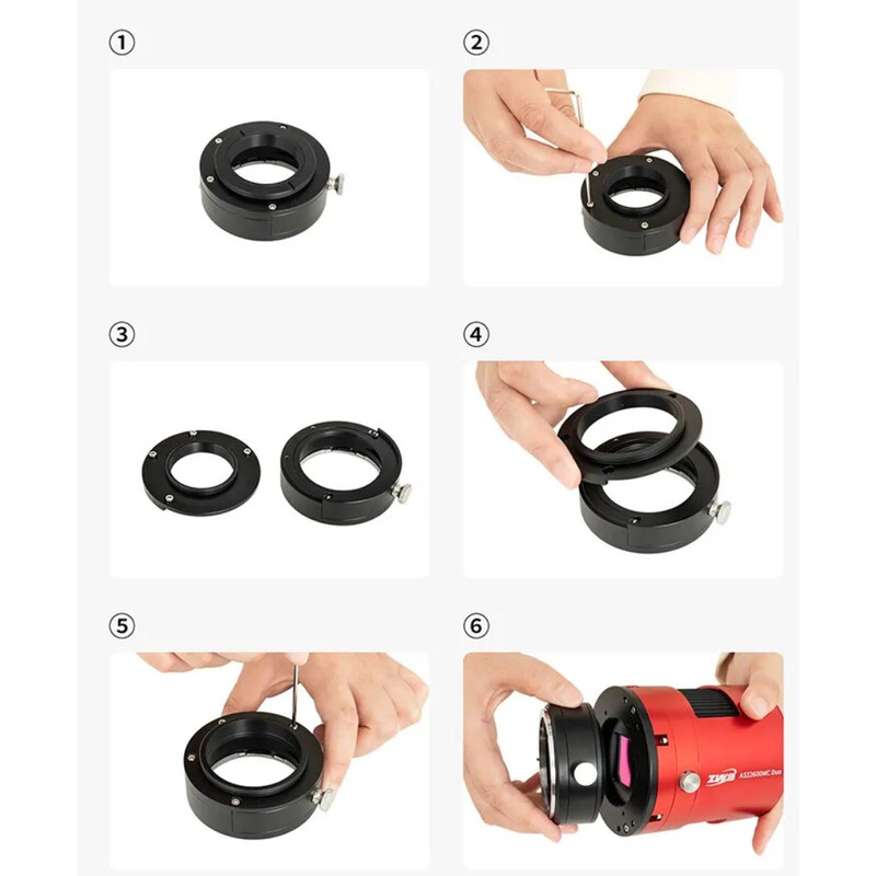 ZWO Adapter Adaptoare M54 pentru sertarul cu filtru