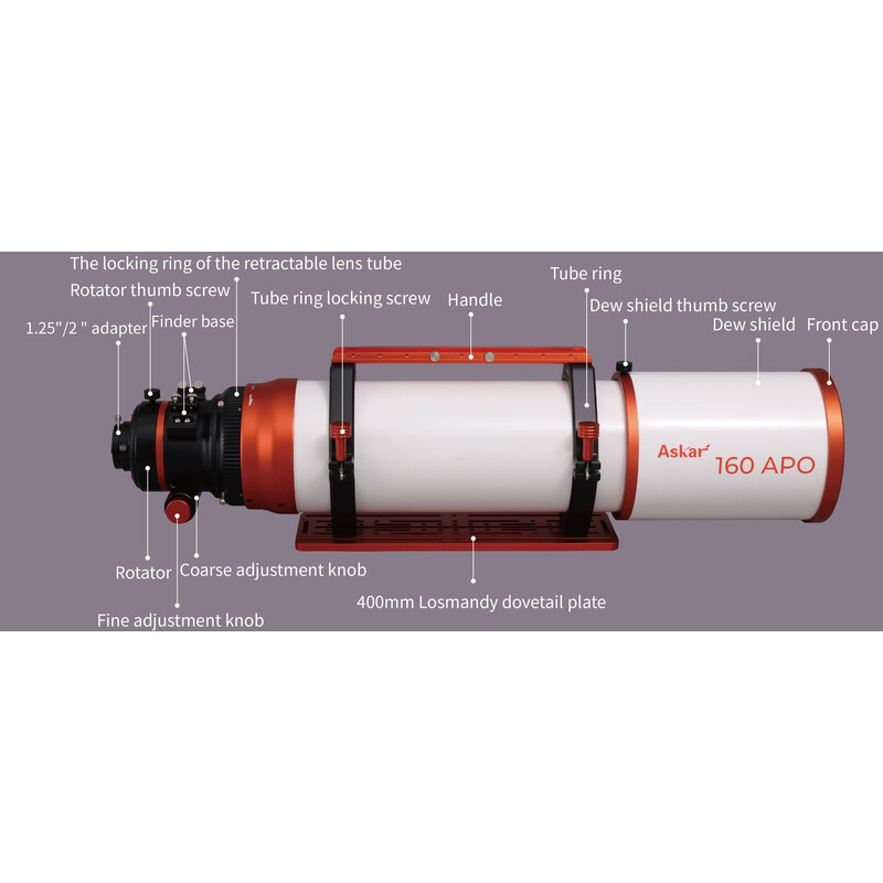 Askar Refractor apocromat AP 160/1120 Triplet OTA