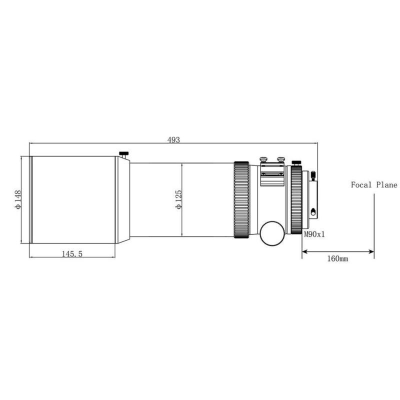 Askar Refractor apocromat AP 108/600 Cvintuplet OTA