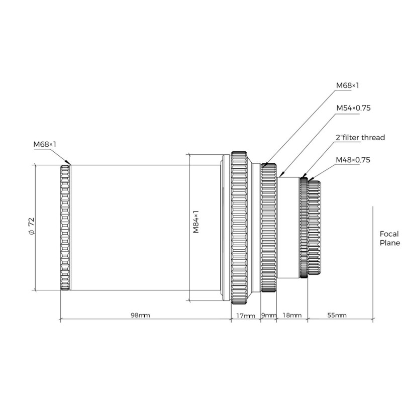 Askar Reductor 0.6x pentru 103APO