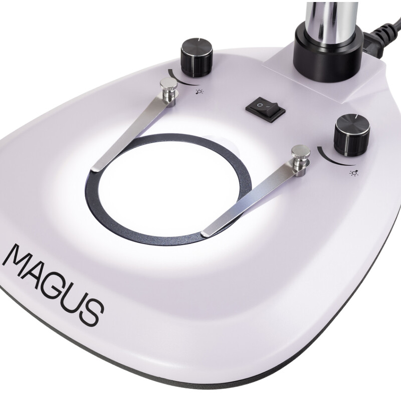 MAGUS microscopul stereoscopic zoom 8T 6.5x-55x trino Greenough 3W LED