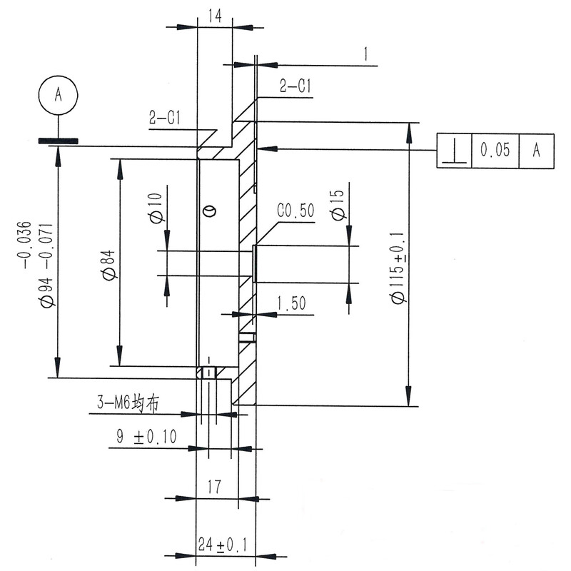 Omegon Adaptor filet fotografic 3/8'' pentru coloana Pro