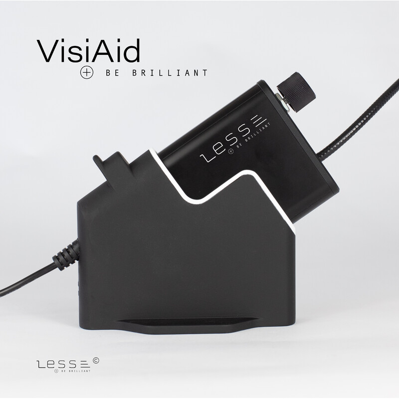LESS Lupa VisiAid, ochelari iluminați, set complet, masă & Mobile