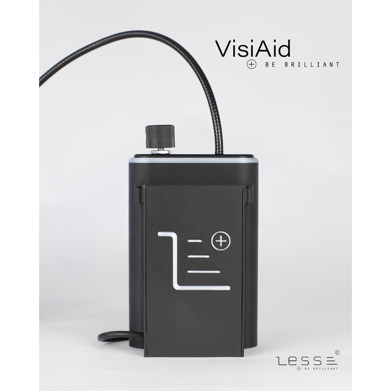 LESS Lupa VisiAid, ochelari iluminați, set complet, masă & Mobile