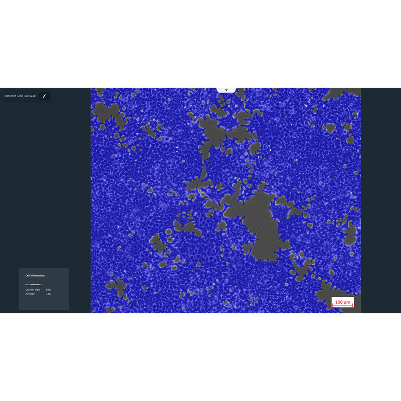 ZEISS Software Modul Labscope AI Cell Confluency DLic