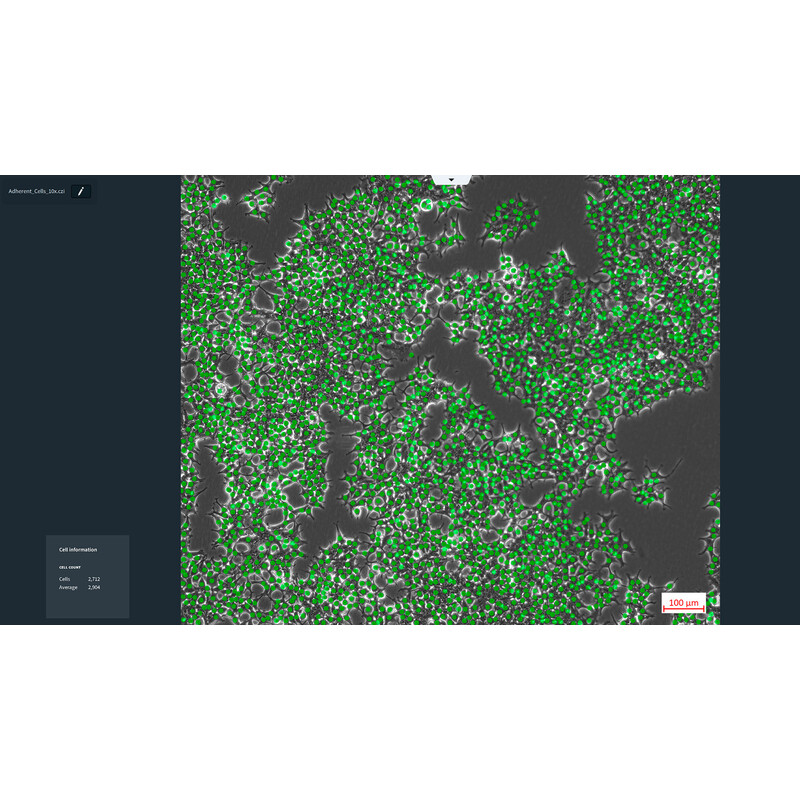 ZEISS Software Modul Labscope AI Cell Counting DLic
