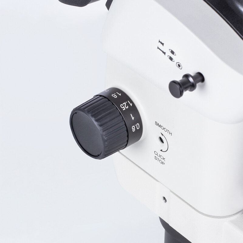 Motic Microscop stereoscopic cu zoom SM7TR-P APO1X, trino, 8-56X, wd 81 mm, 7:1