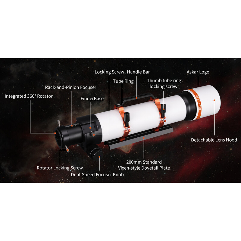 Askar Refractor apochromat AP 80/560 F7 80ED