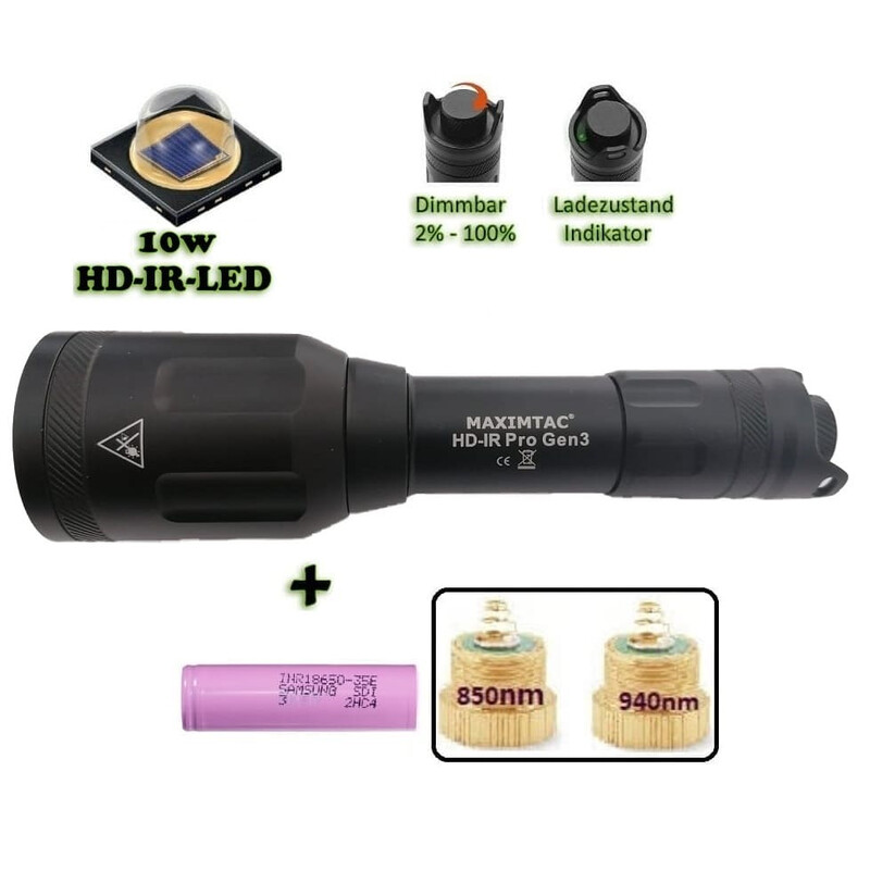 Maximtac HD-IR Pro Gen 3 Iluminator IR LED
