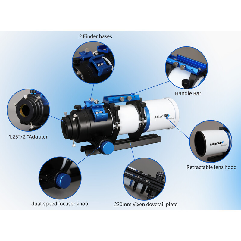 Askar Refractor apochromat AP 60/408 60F Flatfield