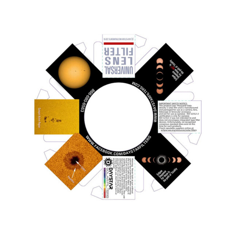 DayStar Filtre solare White-Light Universal Lens (90-109 mm)