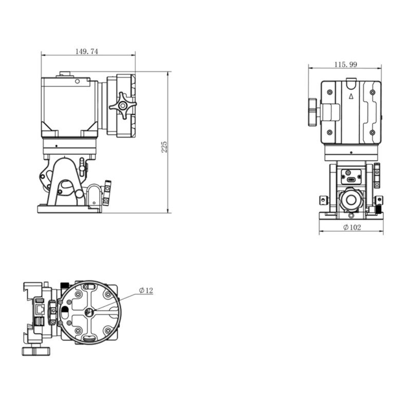 iOptron Montura HAE29B AZ/EQ EC dual SWG iMate