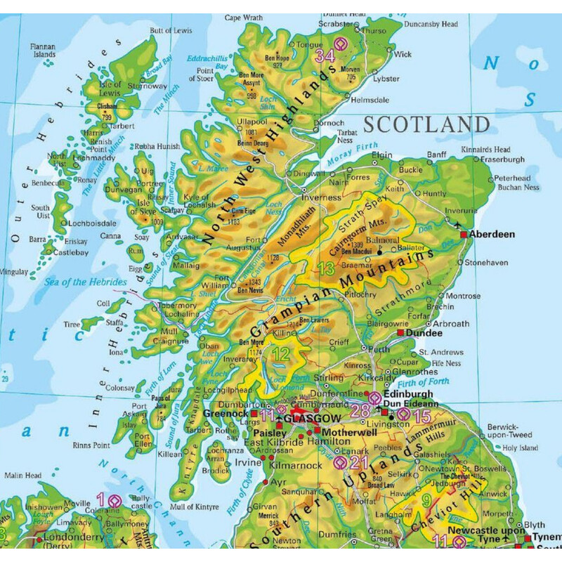 Stiefel Harta The British Isles and Ireland (68 x 98 cm)