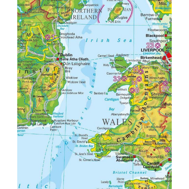 Stiefel Harta The British Isles and Ireland (68 x 98 cm)